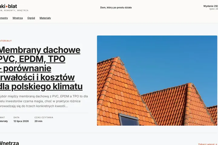 Strona główna portalu jaki-blat.pl
