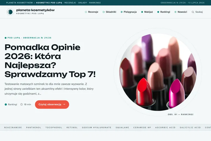 Strona główna portalu planetakosmetykow.pl